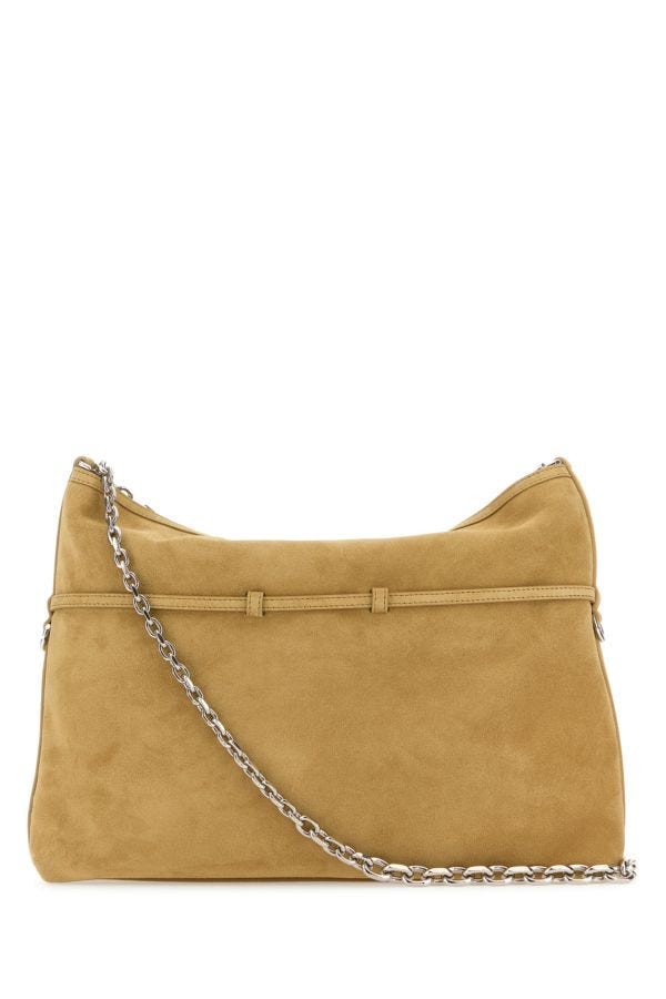 GIVENCHY | Beige suede Voyou Chain shoulder bag