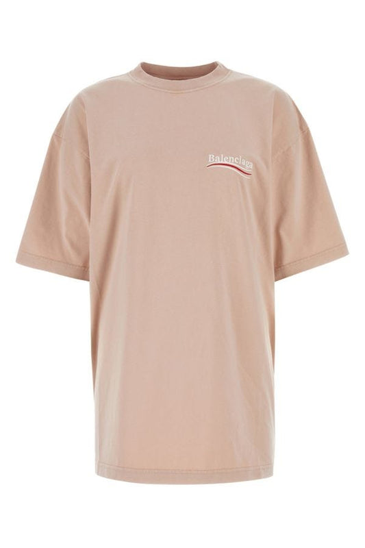 BALENCIAGA | Powder pink cotton oversize t-shirt