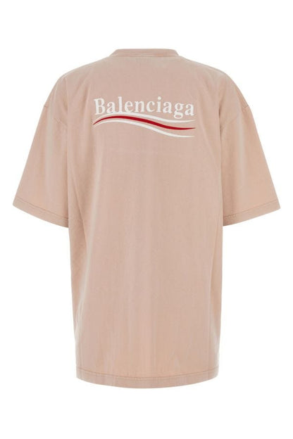 BALENCIAGA | Powder pink cotton oversize t-shirt