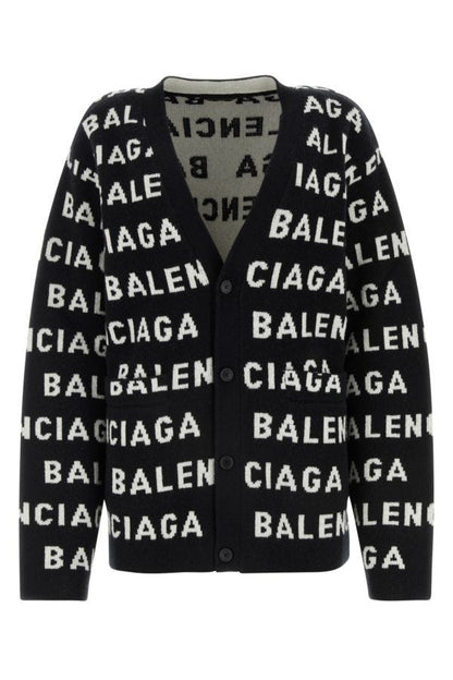 BALENCIAGA | Embroidered wool blend cardigan
