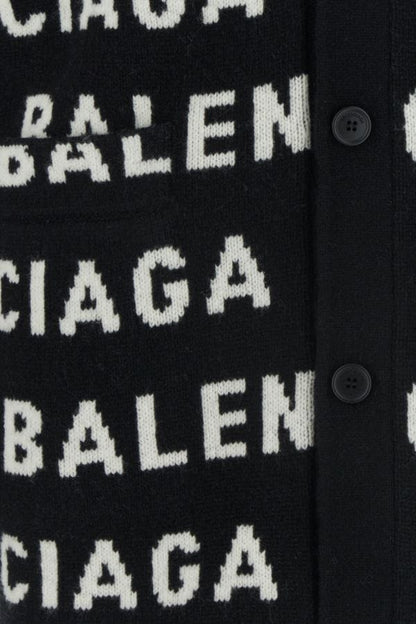 BALENCIAGA | Embroidered wool blend cardigan