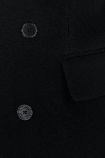 BALENCIAGA | Black cashmere blend oversize Cinched coat