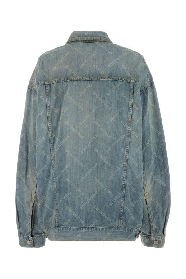 BALENCIAGA | Printed denim oversize jacket