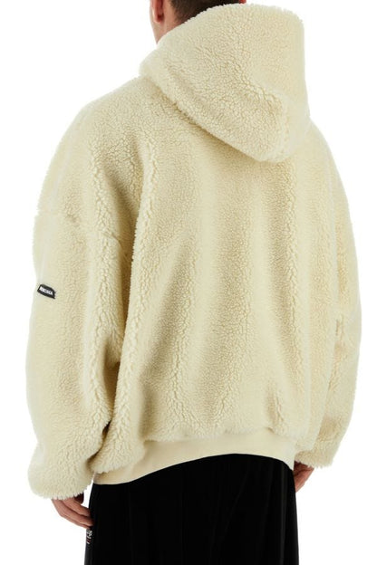 BALENCIAGA | Ivory teddy oversize sweatshirt