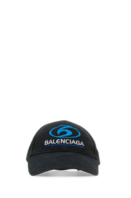 BALENCIAGA | Black cotton Surfer baseball hat