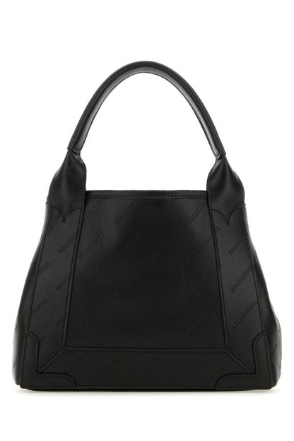 BALENCIAGA | Black leather Cabas Navy XS handbag