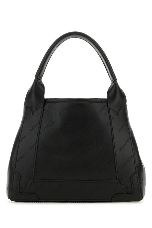 BALENCIAGA | Black leather Cabas Navy XS handbag