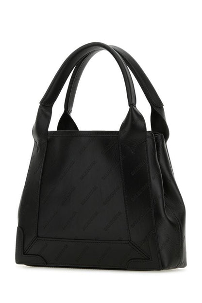 BALENCIAGA | Black leather Cabas Navy XS handbag