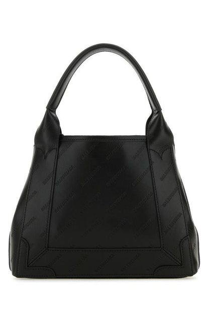 BALENCIAGA | Black leather Cabas Navy XS handbag