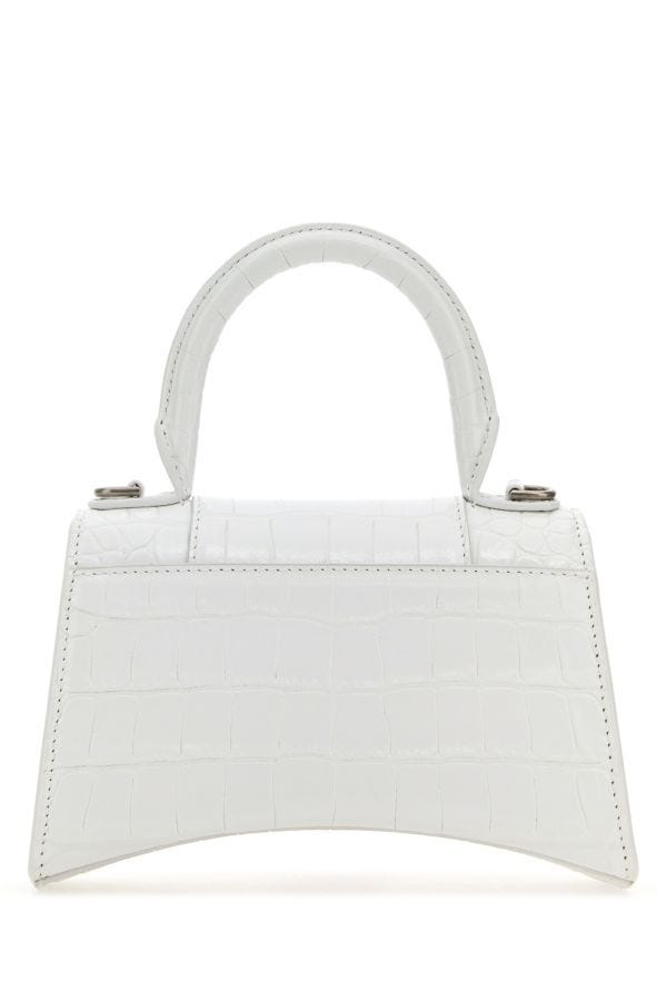 BALENCIAGA | White leather XS Hourglass handbag