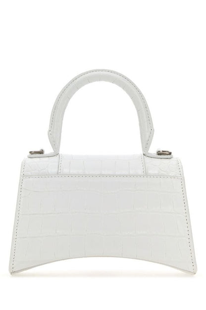 BALENCIAGA | White leather XS Hourglass handbag