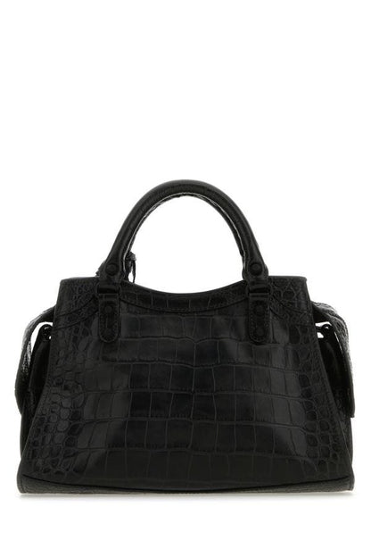 BALENCIAGA | Black nappa leather Neo Cagole XS handbag