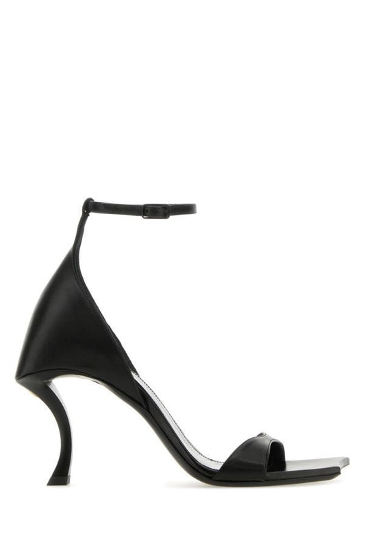 BALENCIAGA | Black leather Hourglass sandals