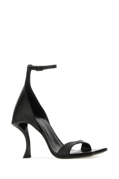 BALENCIAGA | Black leather Hourglass sandals