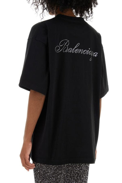 BALENCIAGA | Black cotton oversize t-shirt