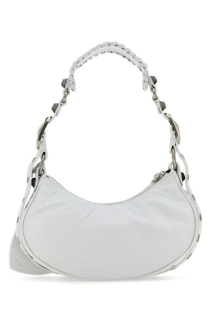 BALENCIAGA | White leather Le Cagole XS shoulder bag