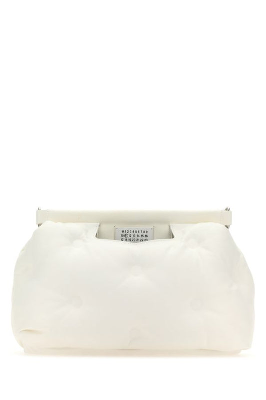 MAISON MARGIELA | White nappa leather medium Glam Slam Classique crossbody bag