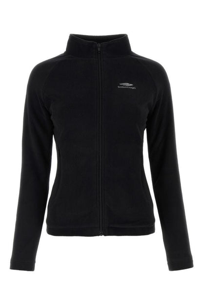 BALENCIAGA | Black pile sweatshirt