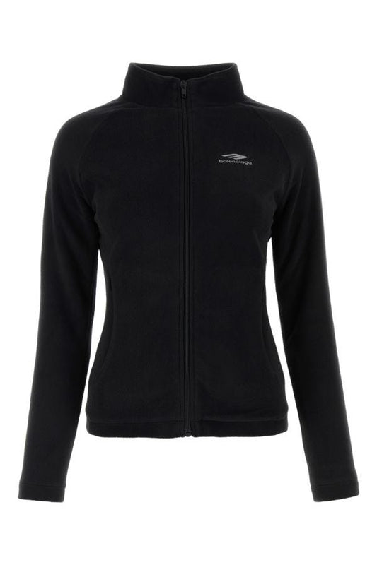 BALENCIAGA | Black pile sweatshirt