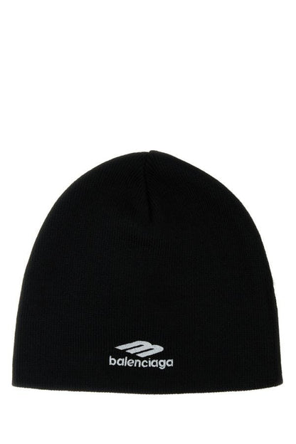 BALENCIAGA | Black acrylic 3B beanie hat