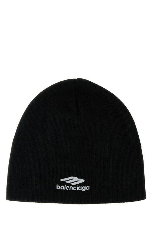 BALENCIAGA | Black acrylic 3B beanie hat