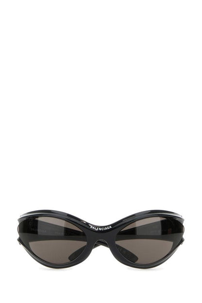 BALENCIAGA | Black acetate Dynamo Round sunglasses