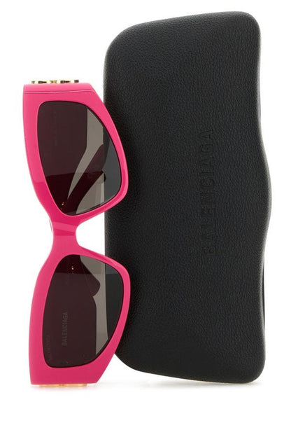 BALENCIAGA | Fuchsia acetate Bossy Cat sunglasses