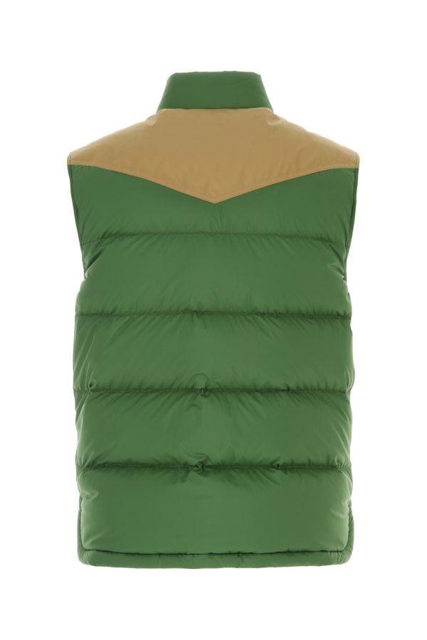 MONCLER | Grass green nylon Veny down jacket