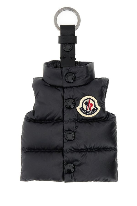 MONCLER | Black polyester key ring