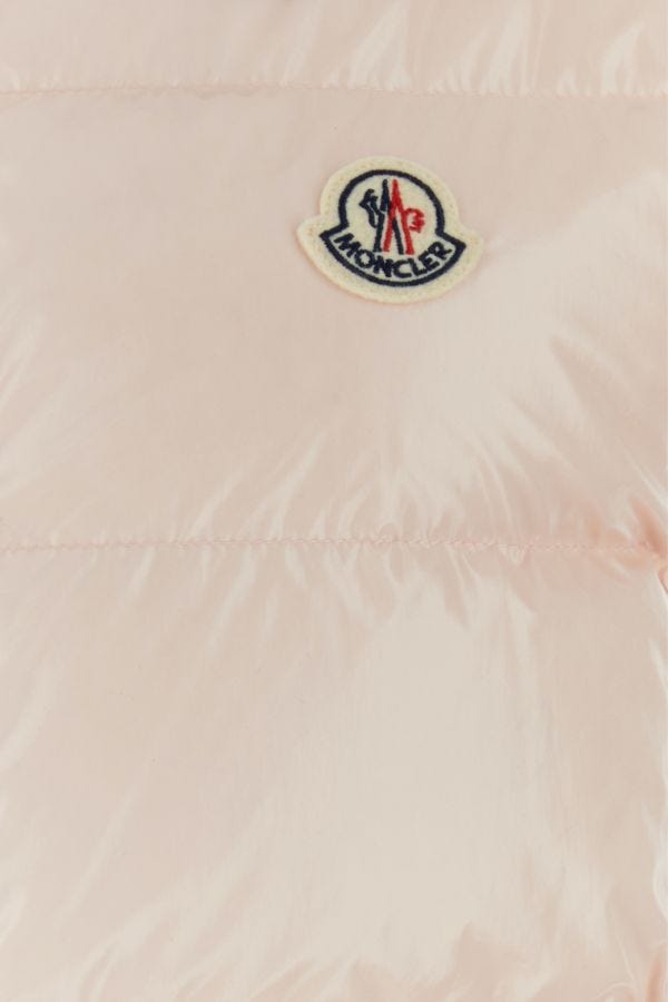 MONCLER | Pastel pink nylon Alicibia sleeveless down jacket