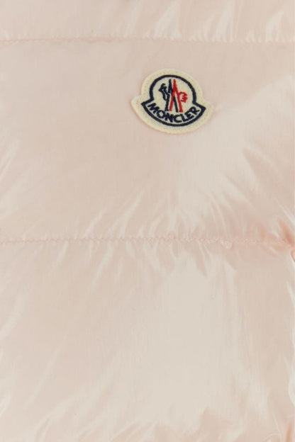 MONCLER | Pastel pink nylon Alicibia sleeveless down jacket