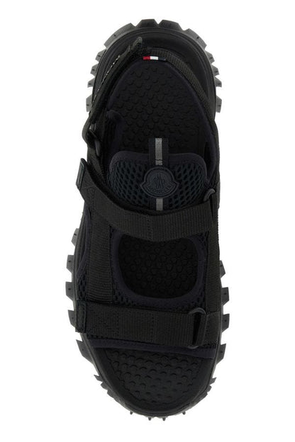 MONCLER | Black nylon Trailgrip Vela sandals