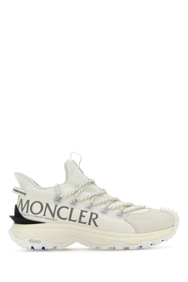MONCLER | White fabric and rubber Trailgrip Lite2 sneakers