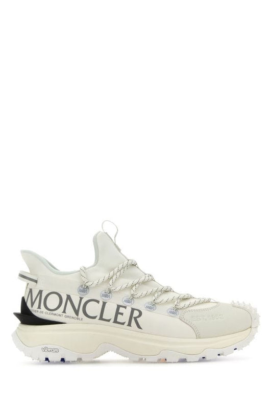 MONCLER | White fabric and rubber Trailgrip Lite2 sneakers