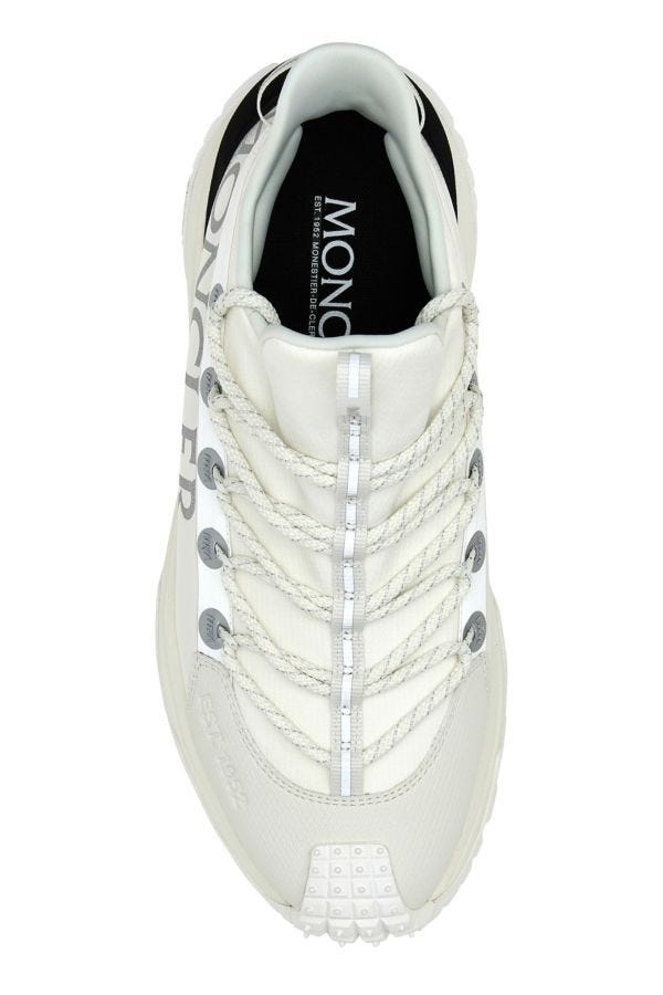 MONCLER | White fabric and rubber Trailgrip Lite2 sneakers