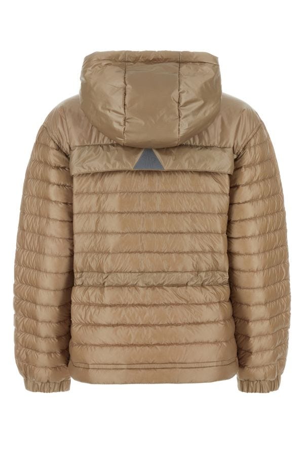 MONCLER | Camel nylon Eibing down jacket