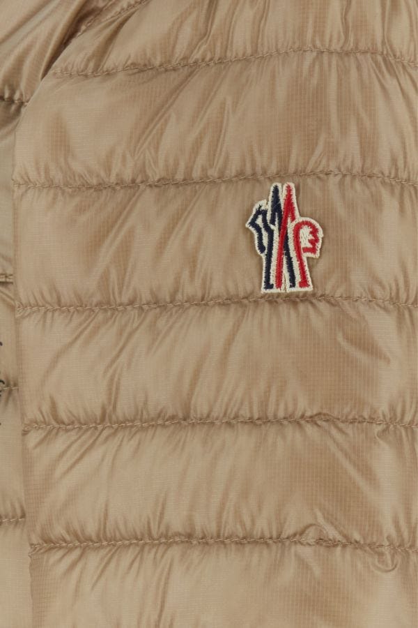 MONCLER | Camel nylon Eibing down jacket