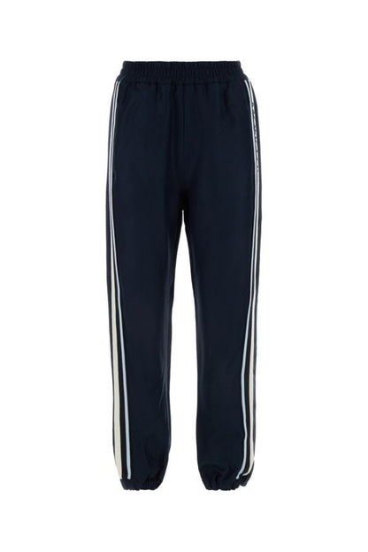 MONCLER | Dark blue viscose joggers
