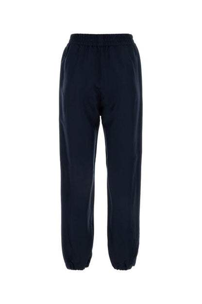 MONCLER | Dark blue viscose joggers