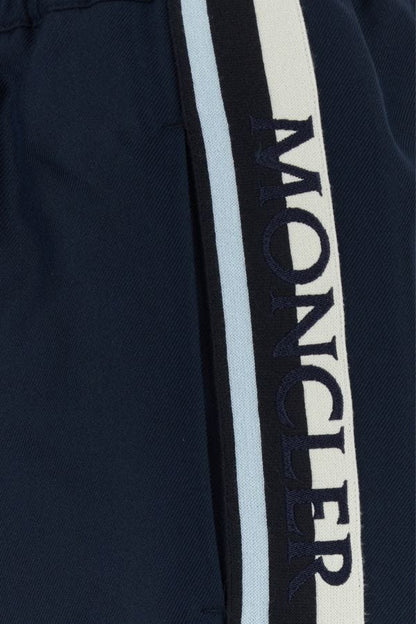 MONCLER | Dark blue viscose joggers