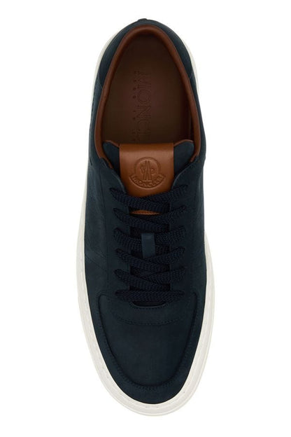 MONCLER | Midnight blue leather Monclub sneakers