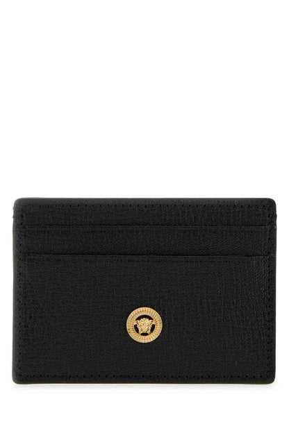 VERSACE | Black leather Medusa Biggie card holder
