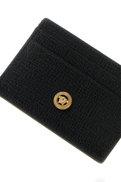 VERSACE | Black leather Medusa Biggie card holder