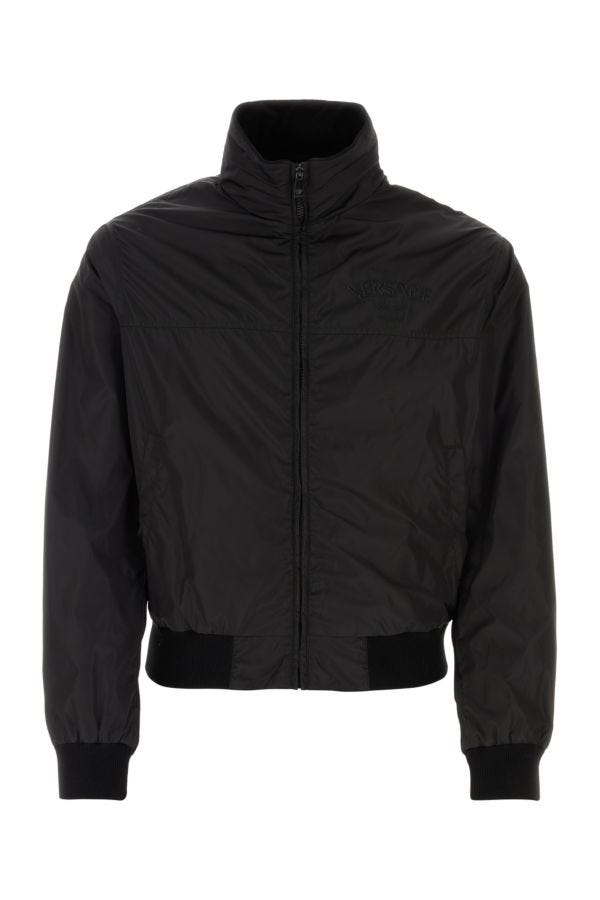 VERSACE | Black nylon jacket