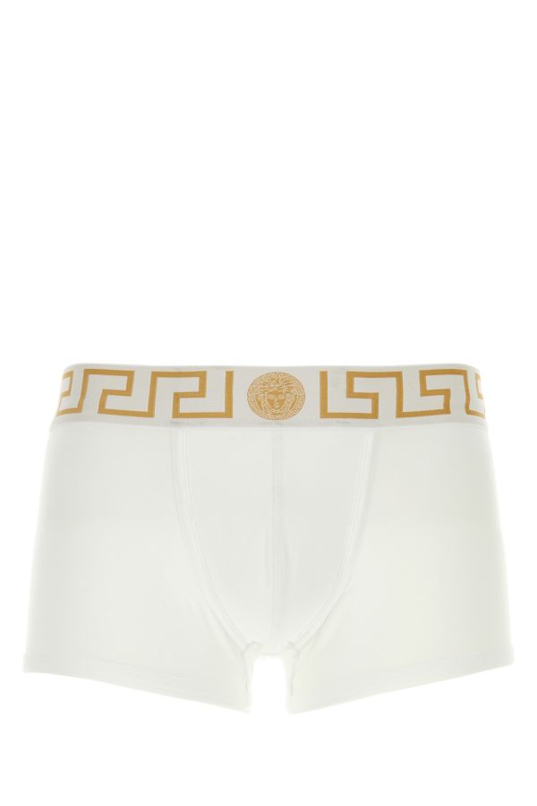 VERSACE | White stretch cotton boxer