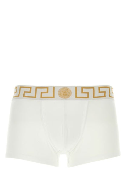 VERSACE | White stretch cotton boxer