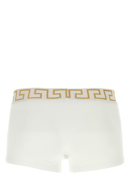 VERSACE | White stretch cotton boxer