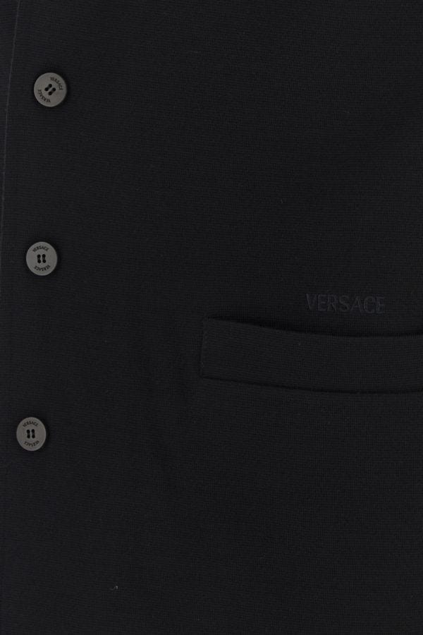 VERSACE | Printed wool and viscose cardigan