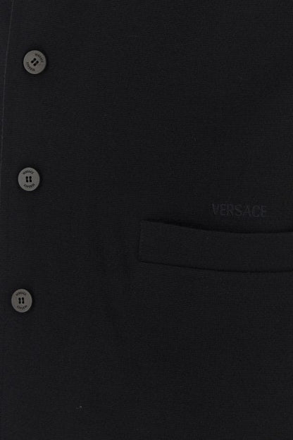 VERSACE | Printed wool and viscose cardigan