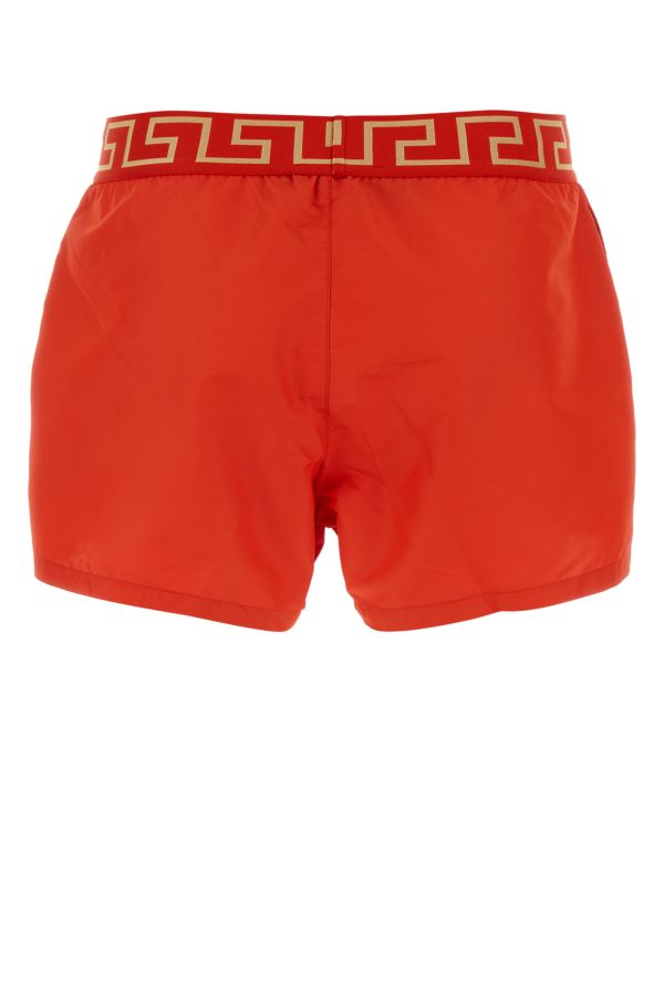 VERSACE | Red polyester swimming shorts